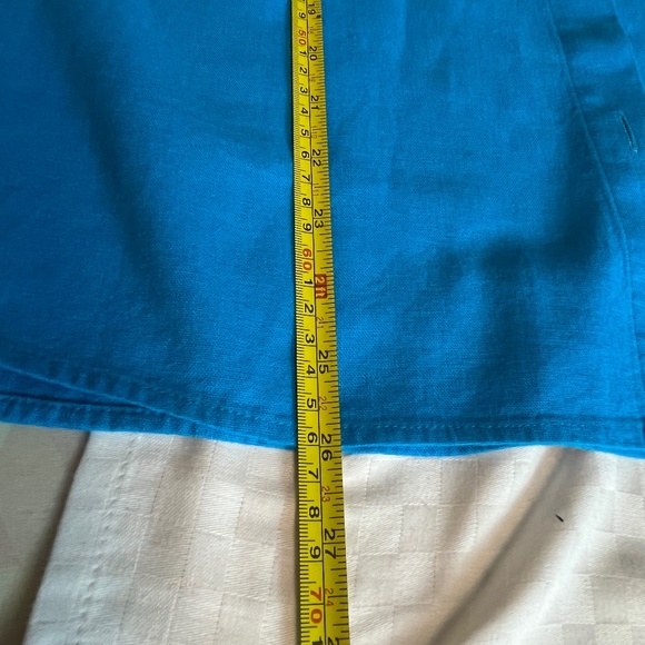 Reitmans Linen Cap Sleeve Top Blue Size XL - Picture 9 of 10